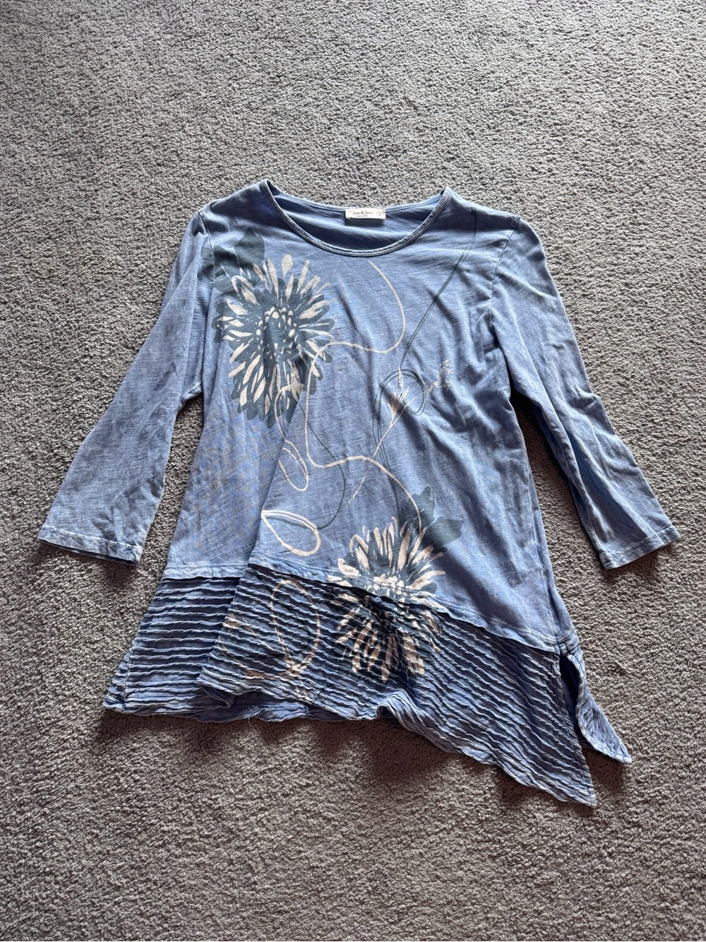 Blue Floral Tunic